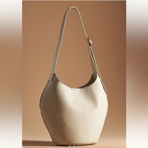 Anthropologie Handbags - Anthropologie Faux Leather Bucket Tote Bag